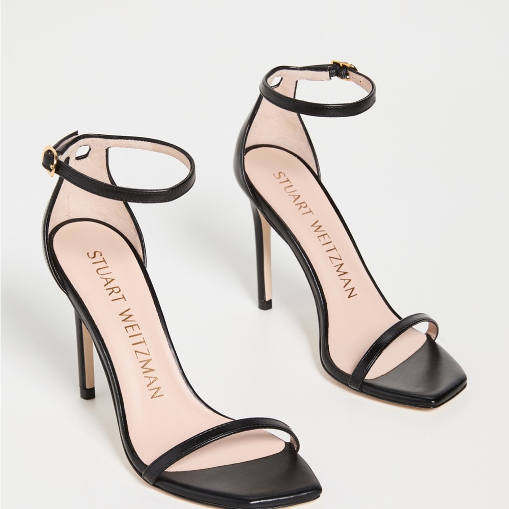 NWOT Stuart Weitzman Nudistcurve 100 Smooth Leather Sandals